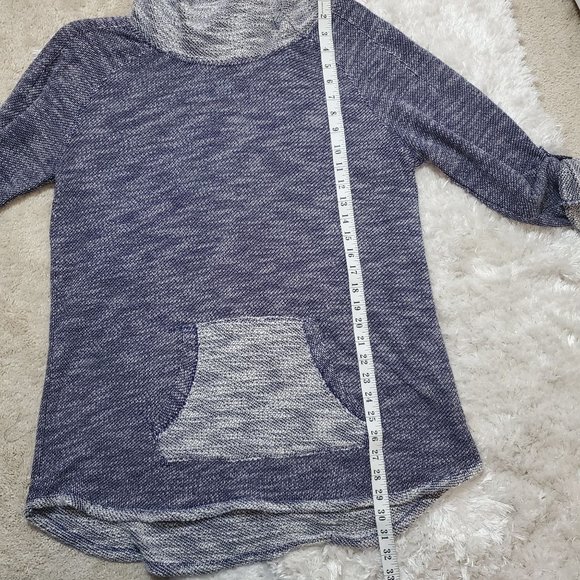 Kensie Performance Womens Roll-Tab Sleeve Cowl Neck Pullover Sweater Size XL - Picture 2 of 12